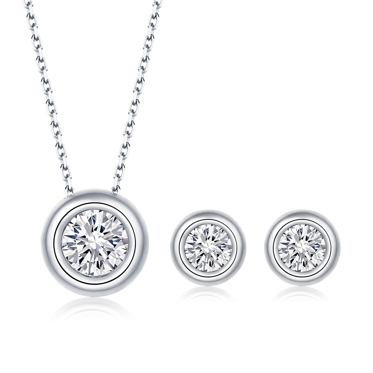 Moissanite Diamond Bubble Pendant T40