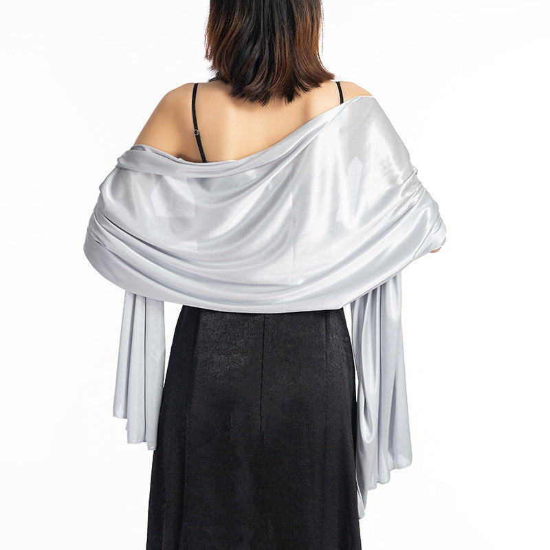 Women Shawl Evening Party Dress Shawl Scarf Dual Purpose