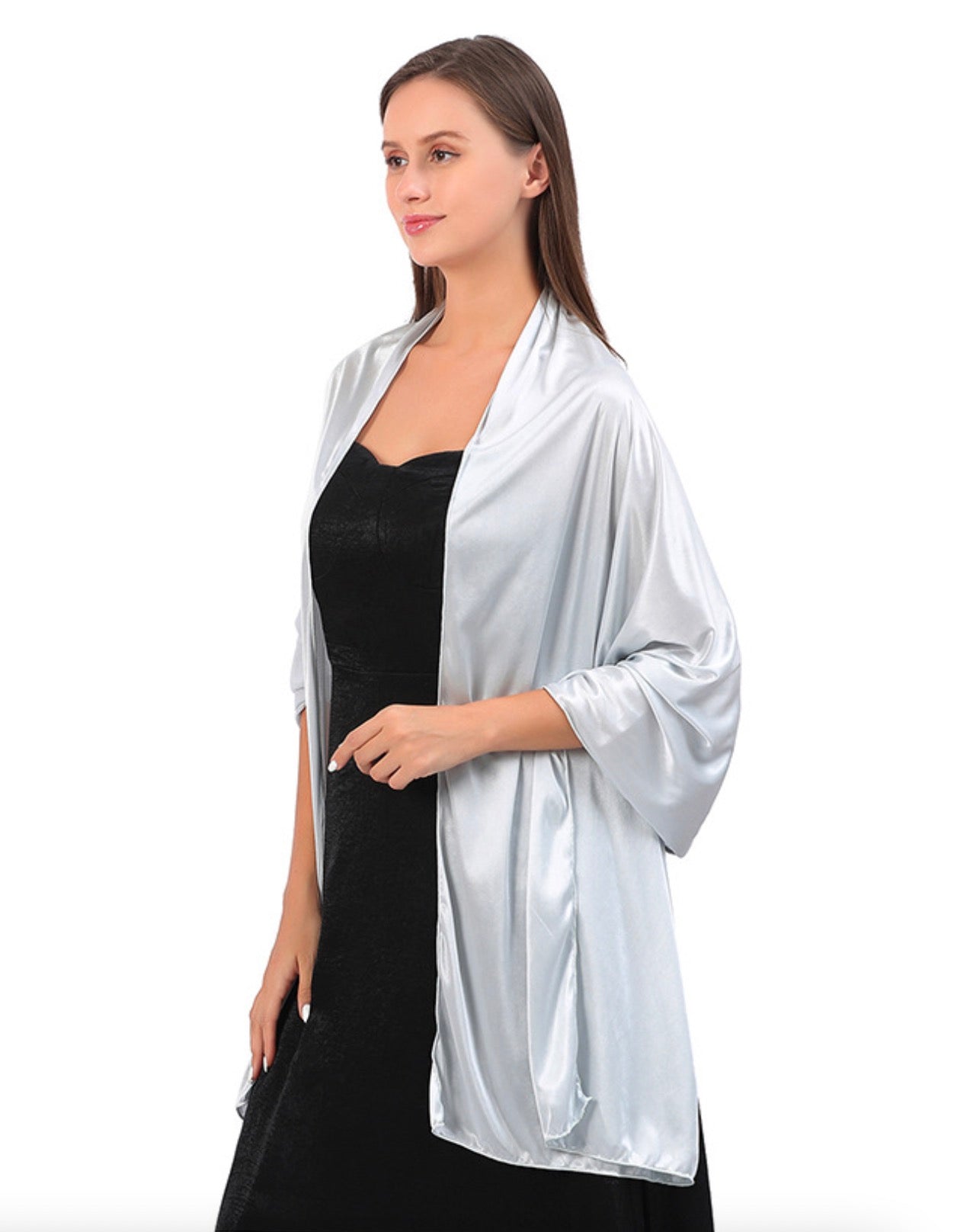 Women Shawl Evening Party Dress Shawl Scarf Dual Purpose
