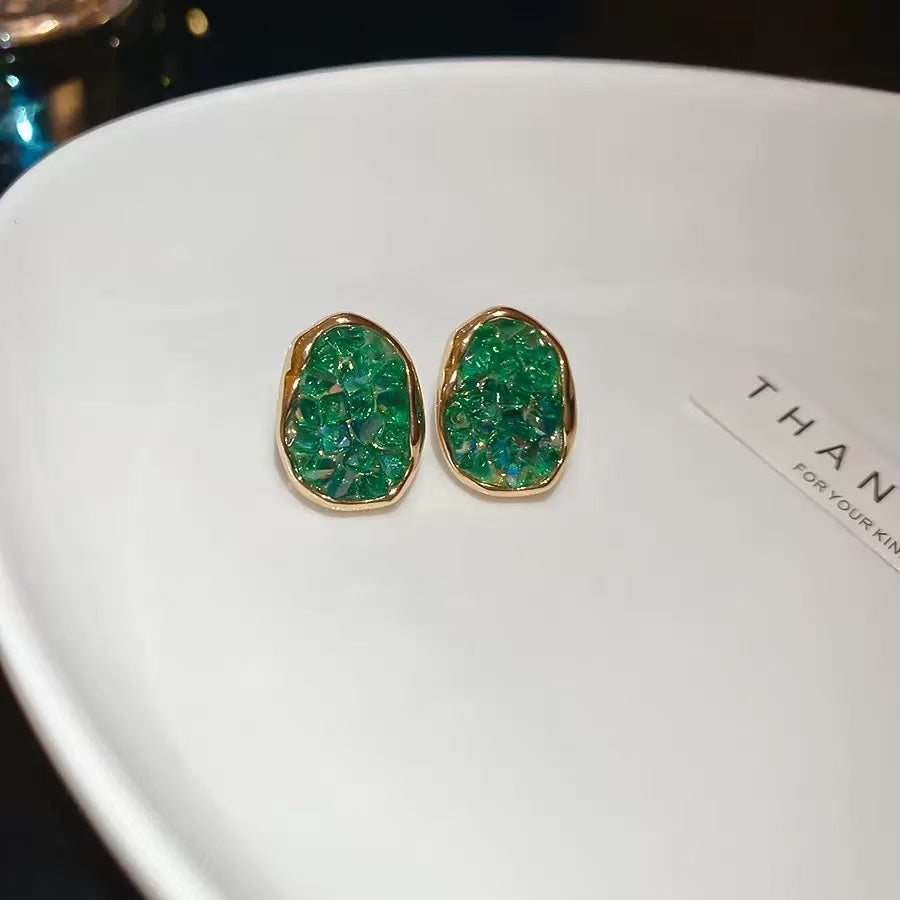 Aurora Sterling Silver Geometric Studs