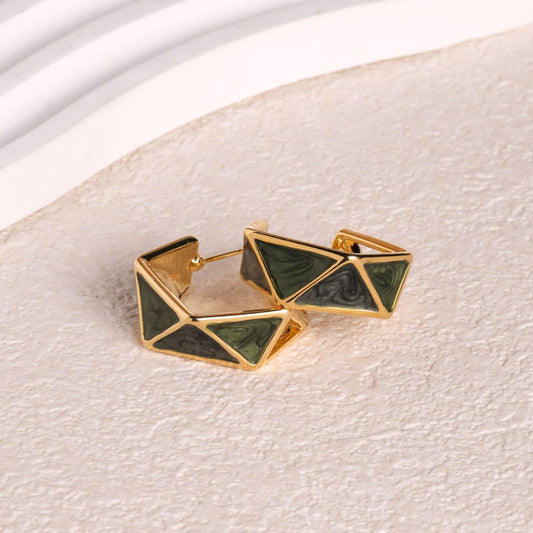 Contemporary Style Silver Studs Earrings