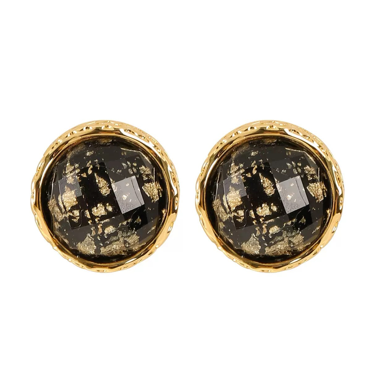 Round Pearl Stud Earrings - 925 Sterling Silver