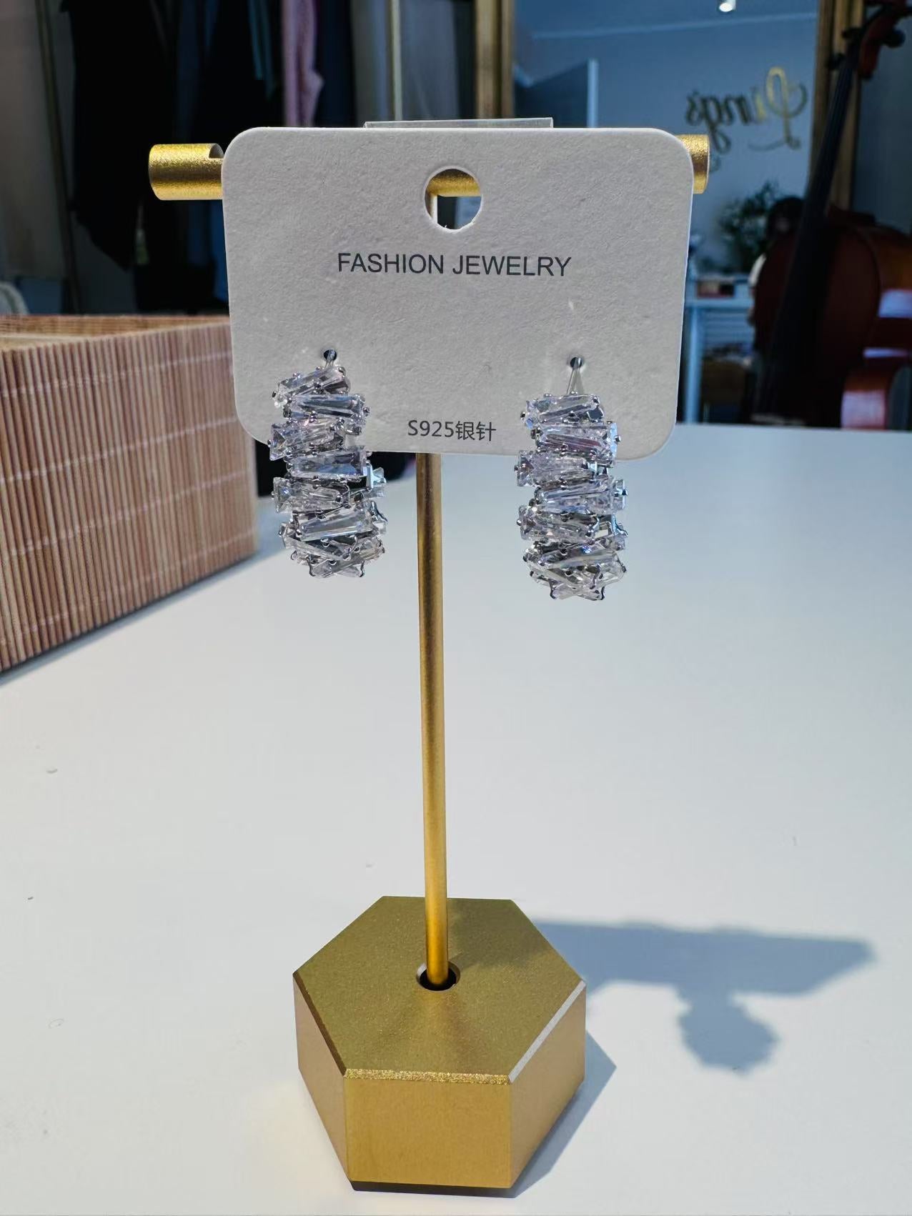 Elegant Sterling Silver Drop Earrings