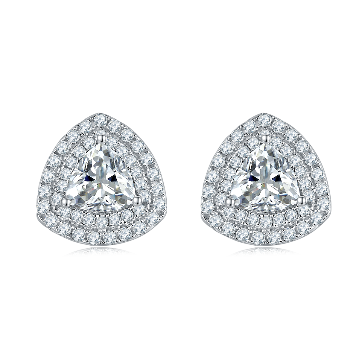 Triangle Luxury Moissanite Earrings