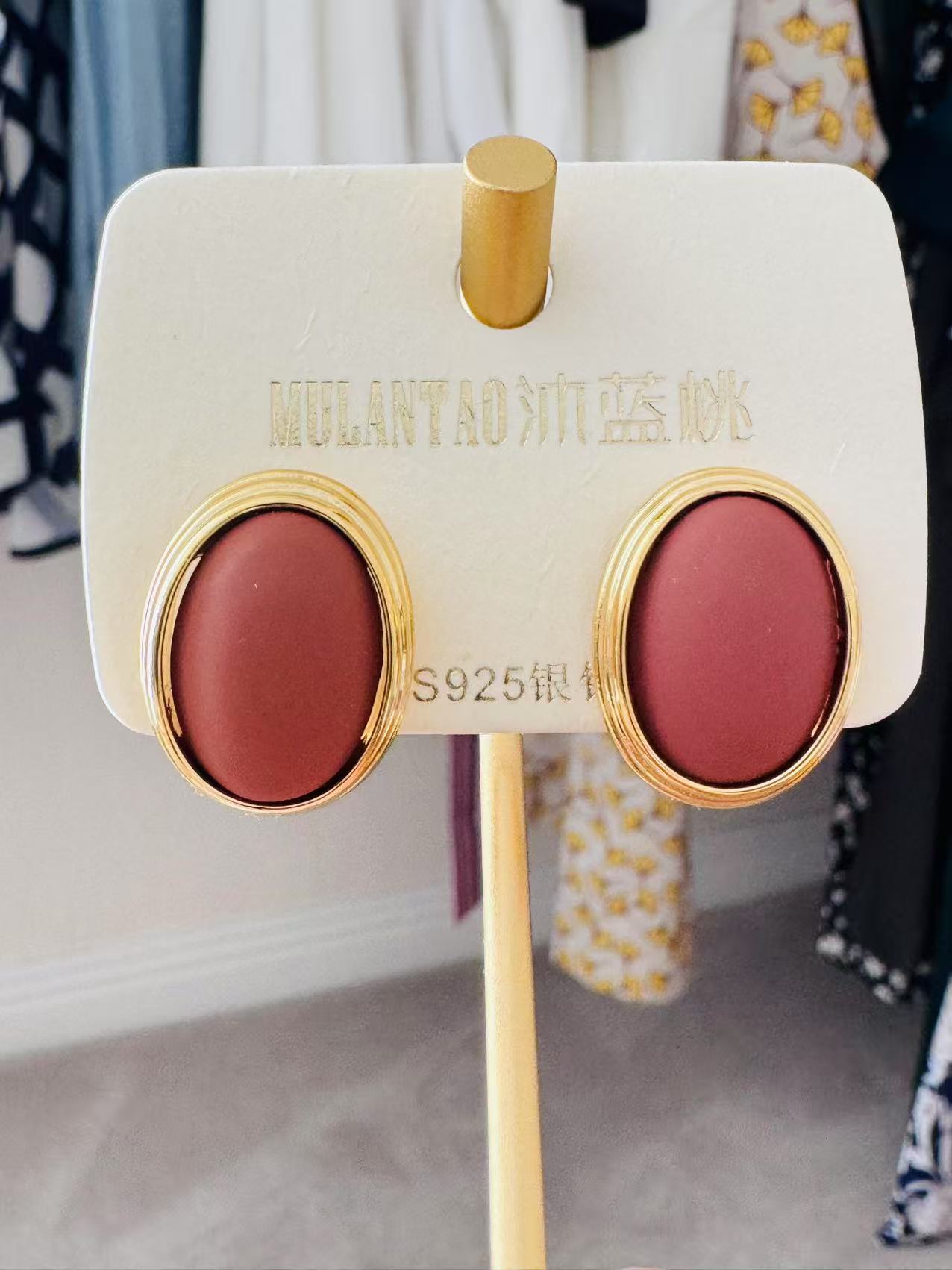 Color Options - Round Silver Stud Earrings