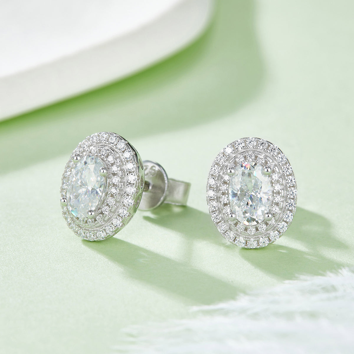 Oval Luxury Moissanite Earrings