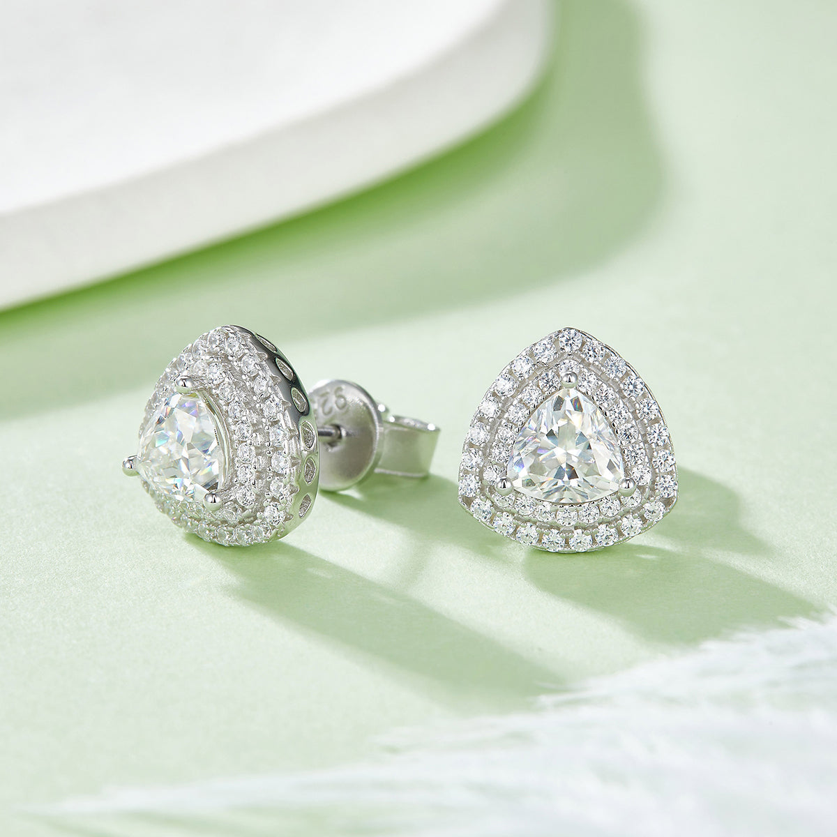 Triangle Luxury Moissanite Earrings
