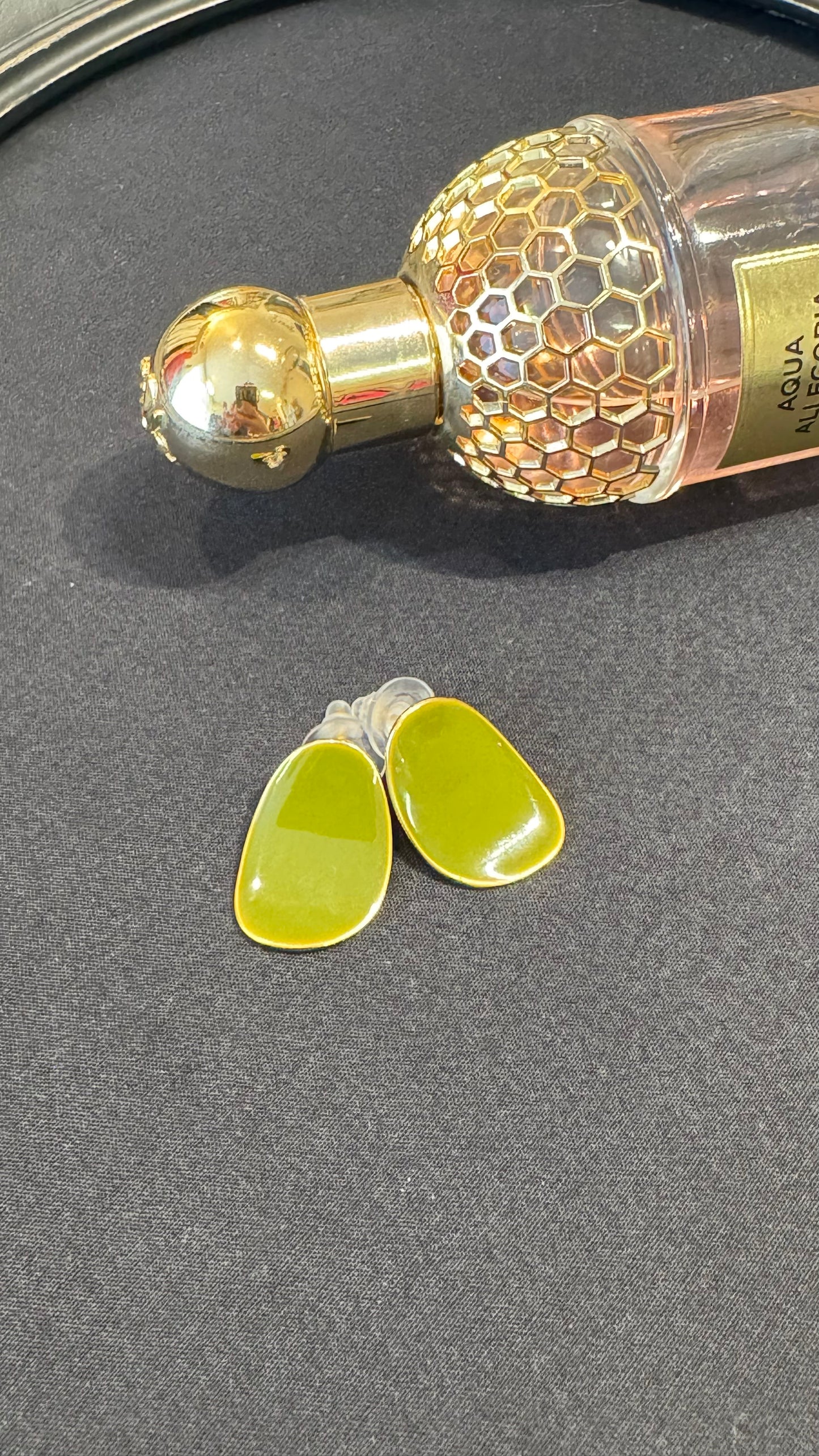 Color Options - Round Silver Stud Earrings