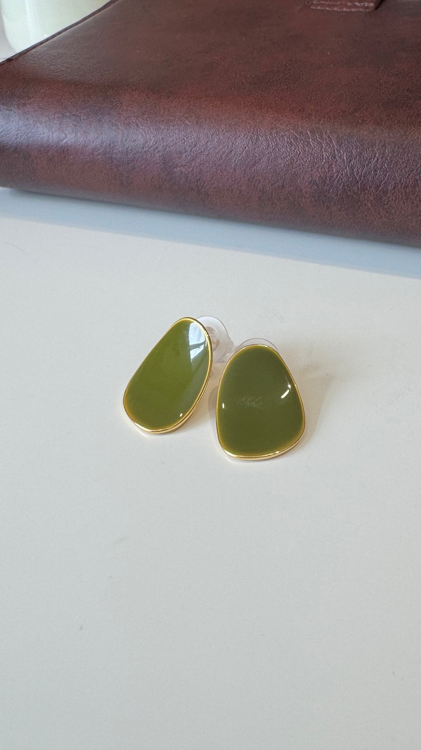 Color Options - Round Silver Stud Earrings