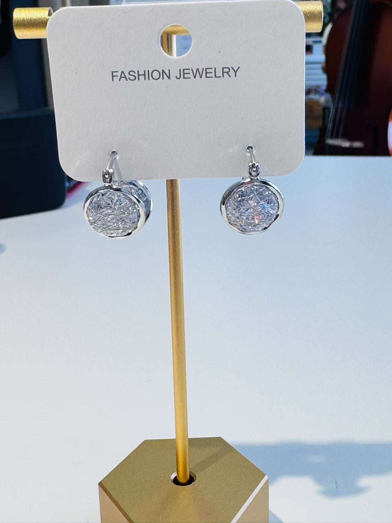 Elegant Sterling Silver Drop Earrings