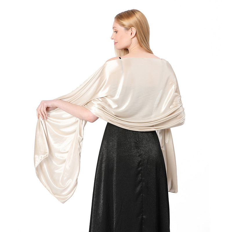 Women Shawl Evening Party Dress Shawl Scarf Dual Purpose