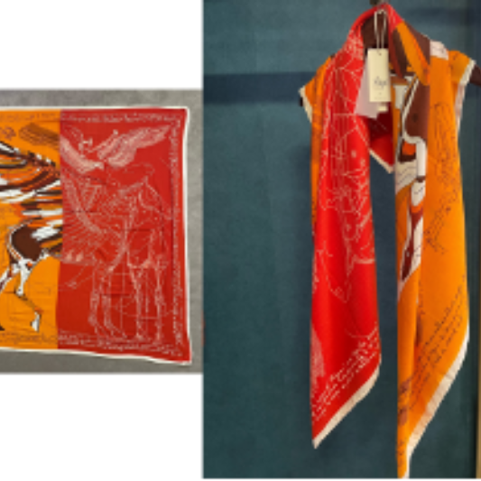 Large Cashmere Silk Pattern  Scarf