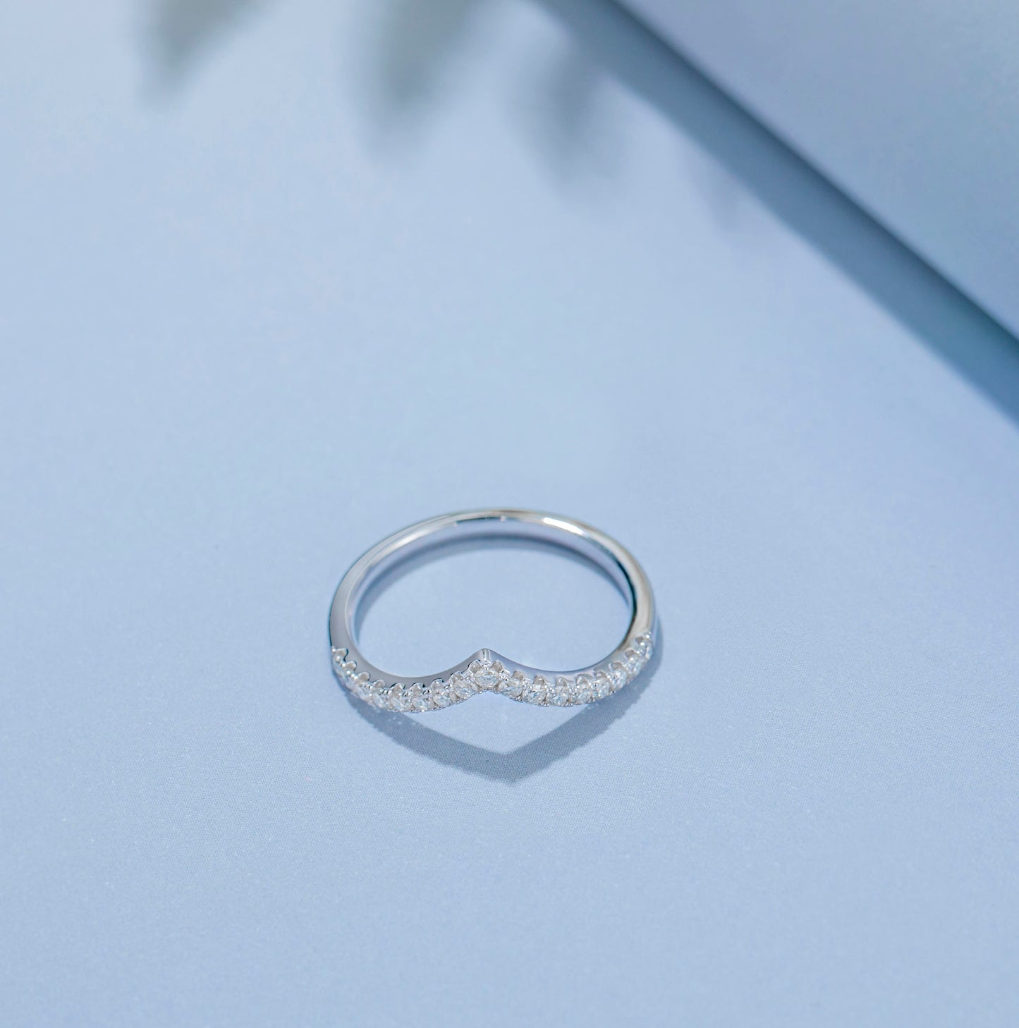 Moissanite Row Diamond Ring M38A