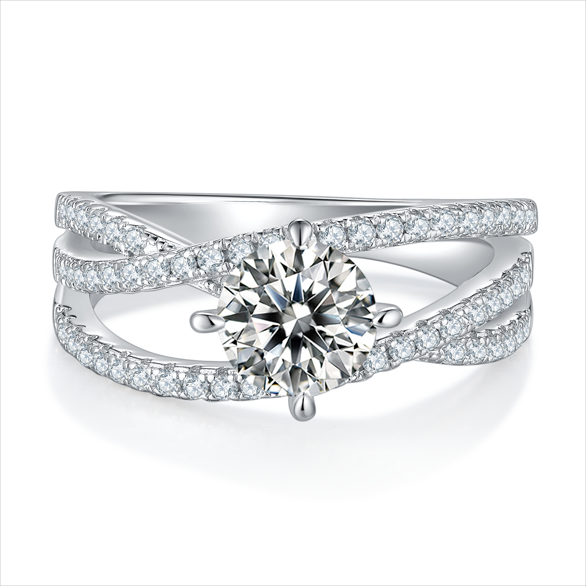 Moissanite Diamond Women's Ring