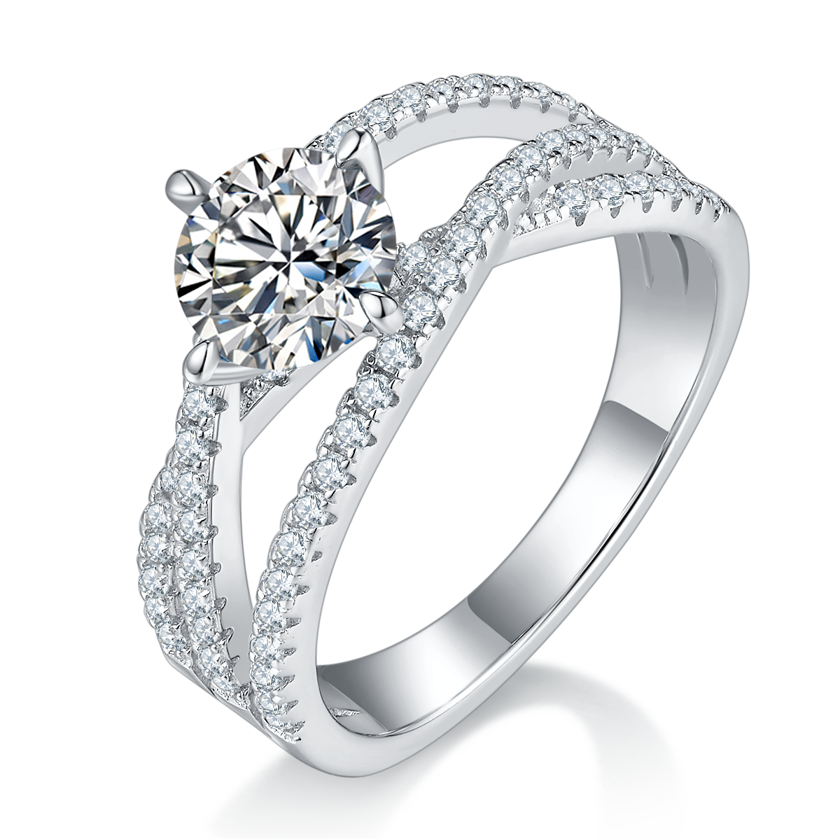Moissanite Diamond Women's Ring