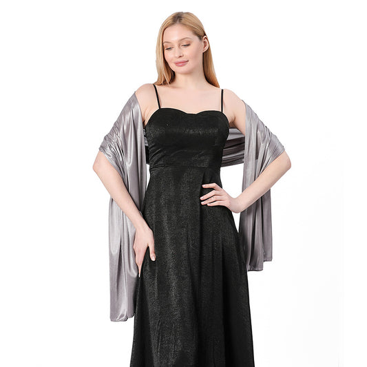 Women Shawl Evening Party Dress Shawl Scarf Dual Purpose