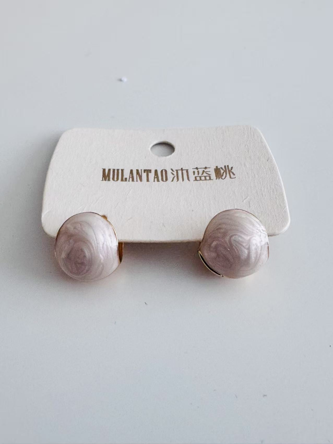 Color Options - Round Silver Stud Earrings
