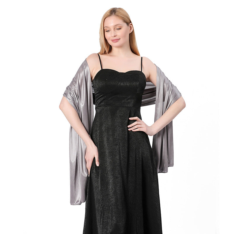 Women Shawl Evening Party Dress Shawl Scarf Dual Purpose