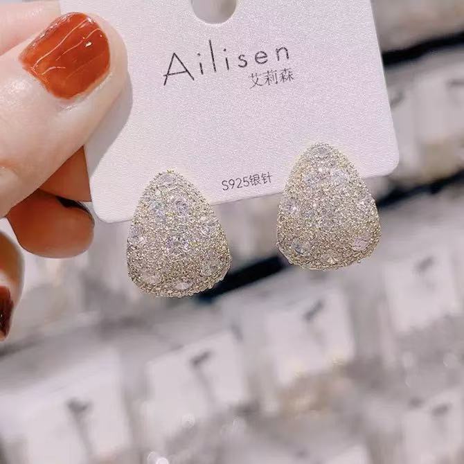 Elegant Sterling Silver Drop Earrings