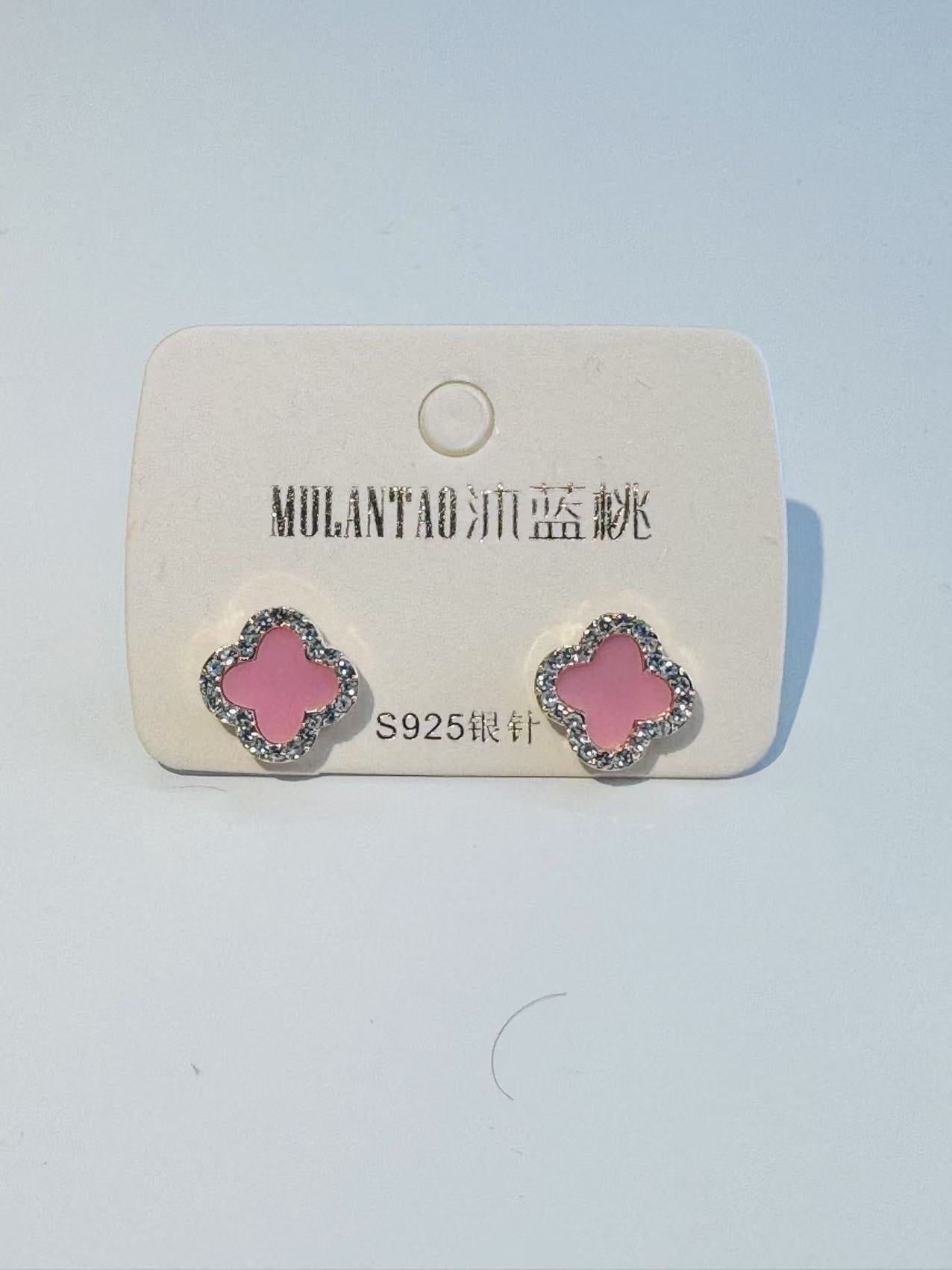 Contemporary Style Silver Studs Earrings