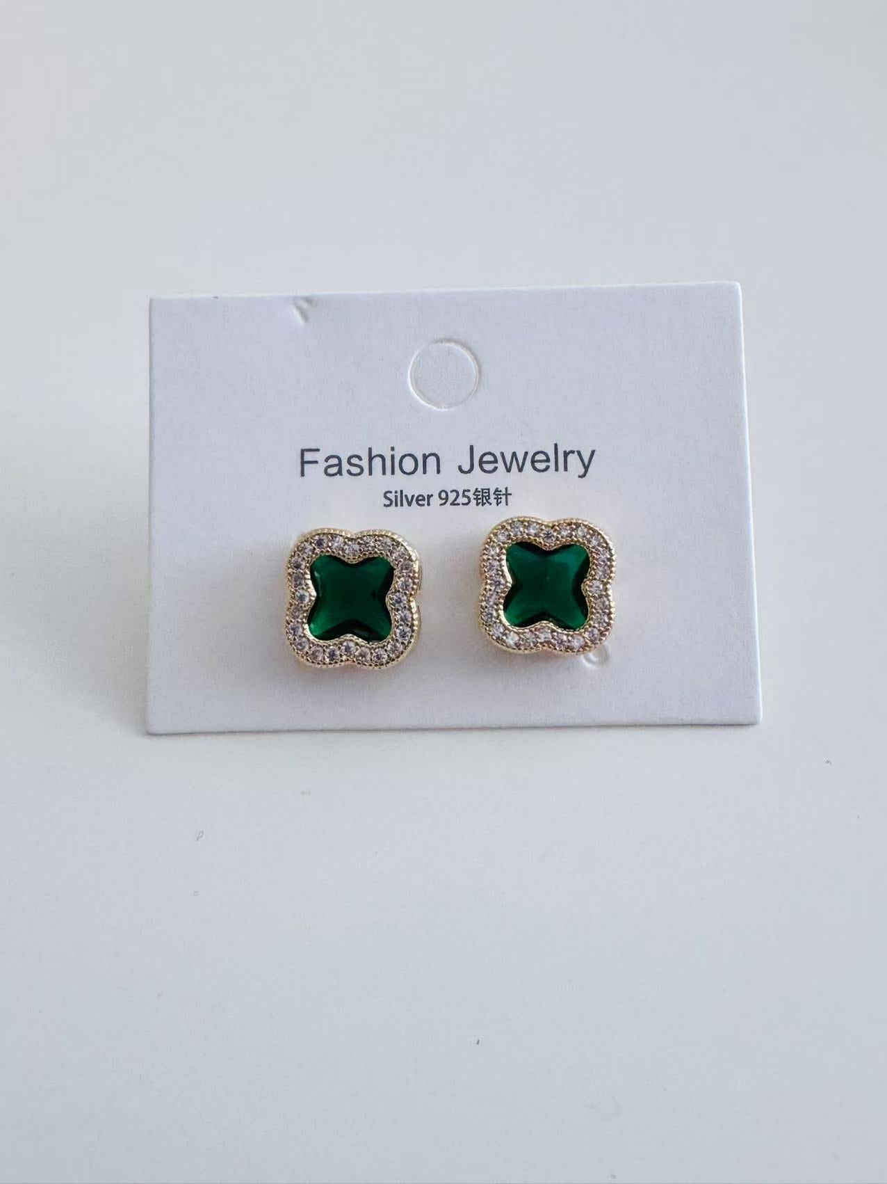 Contemporary Style Silver Studs Earrings