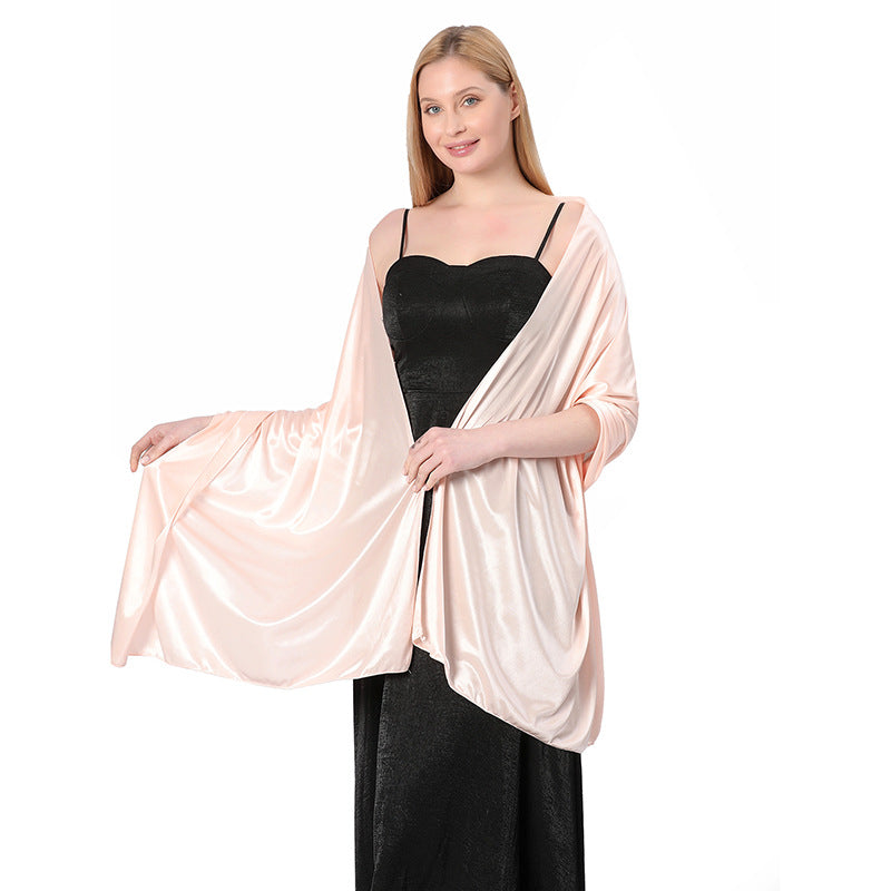 Women Shawl Evening Party Dress Shawl Scarf Dual Purpose