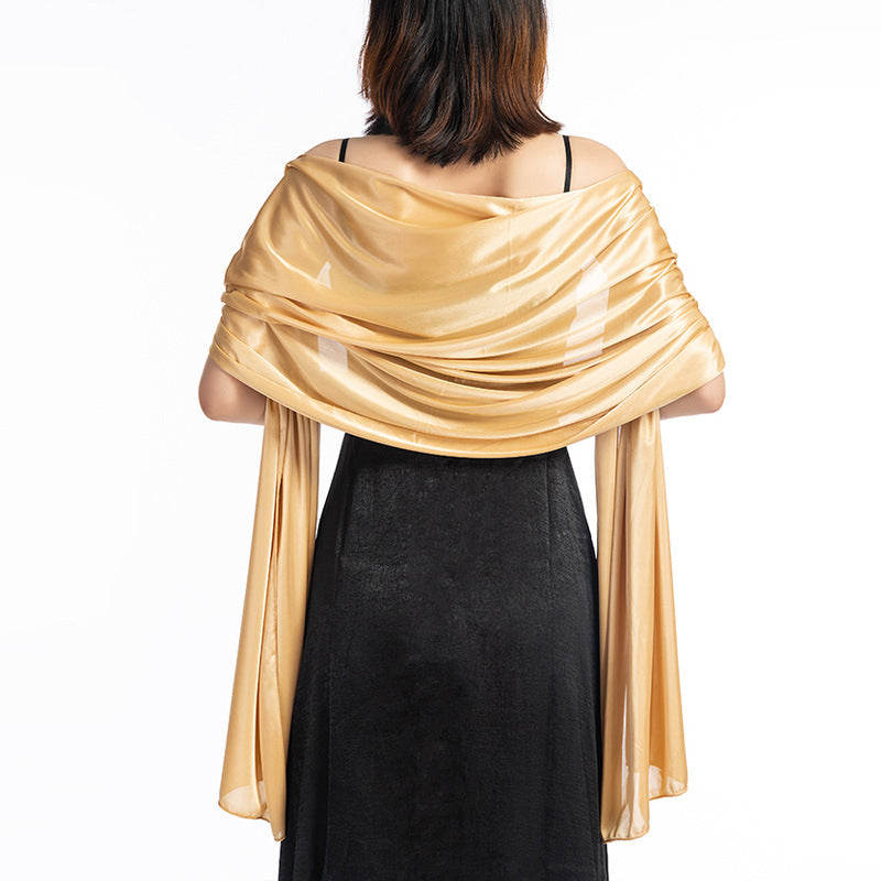 Women Shawl Evening Party Dress Shawl Scarf Dual Purpose