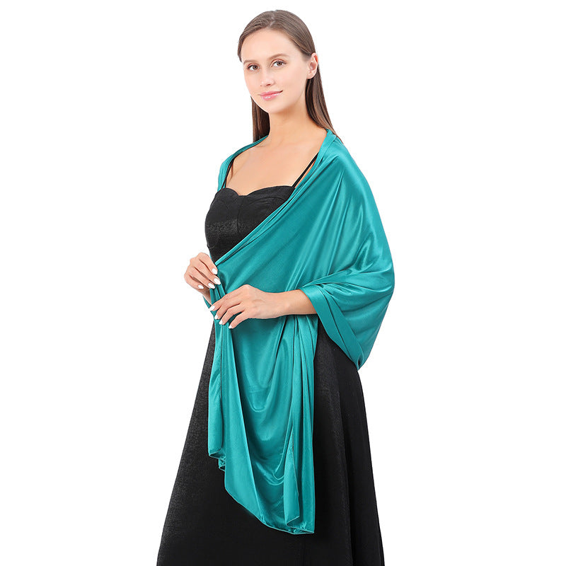 Women Shawl Evening Party Dress Shawl Scarf Dual Purpose