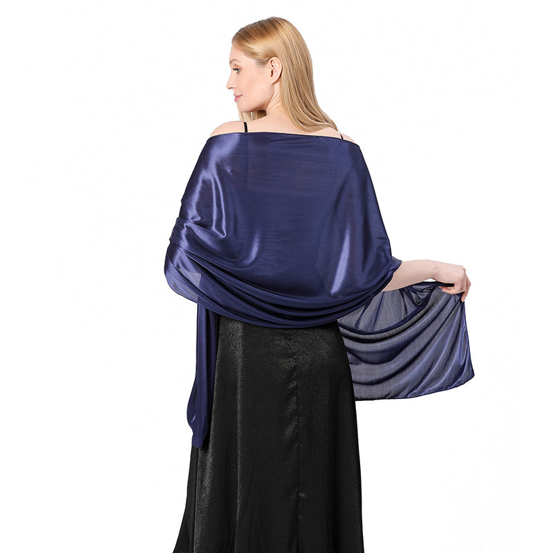 Women Shawl Evening Party Dress Shawl Scarf Dual Purpose