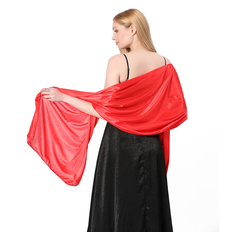 Women Shawl Evening Party Dress Shawl Scarf Dual Purpose