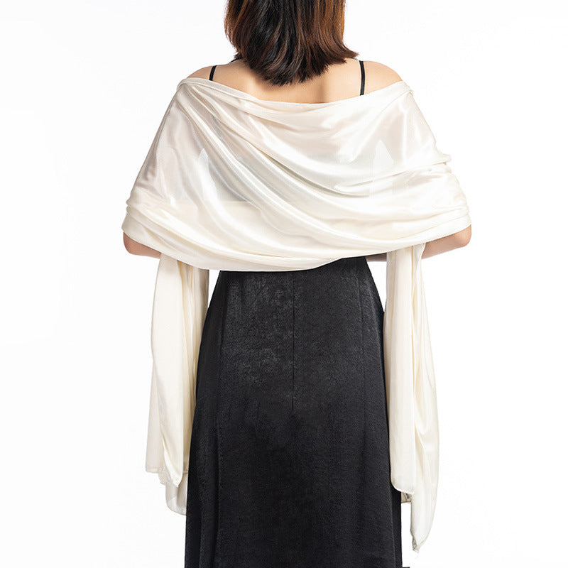 Women Shawl Evening Party Dress Shawl Scarf Dual Purpose