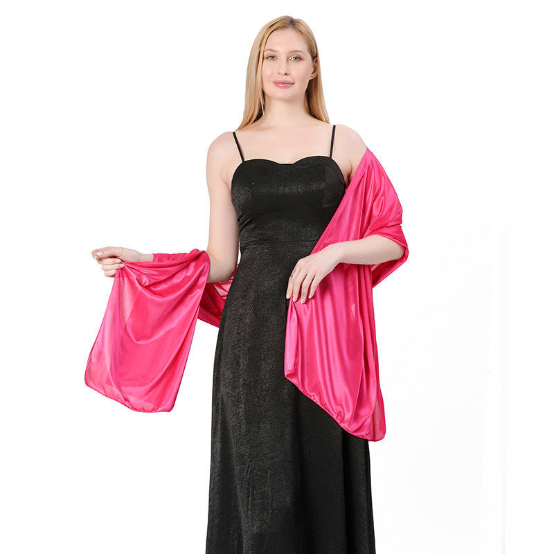 Women Shawl Evening Party Dress Shawl Scarf Dual Purpose