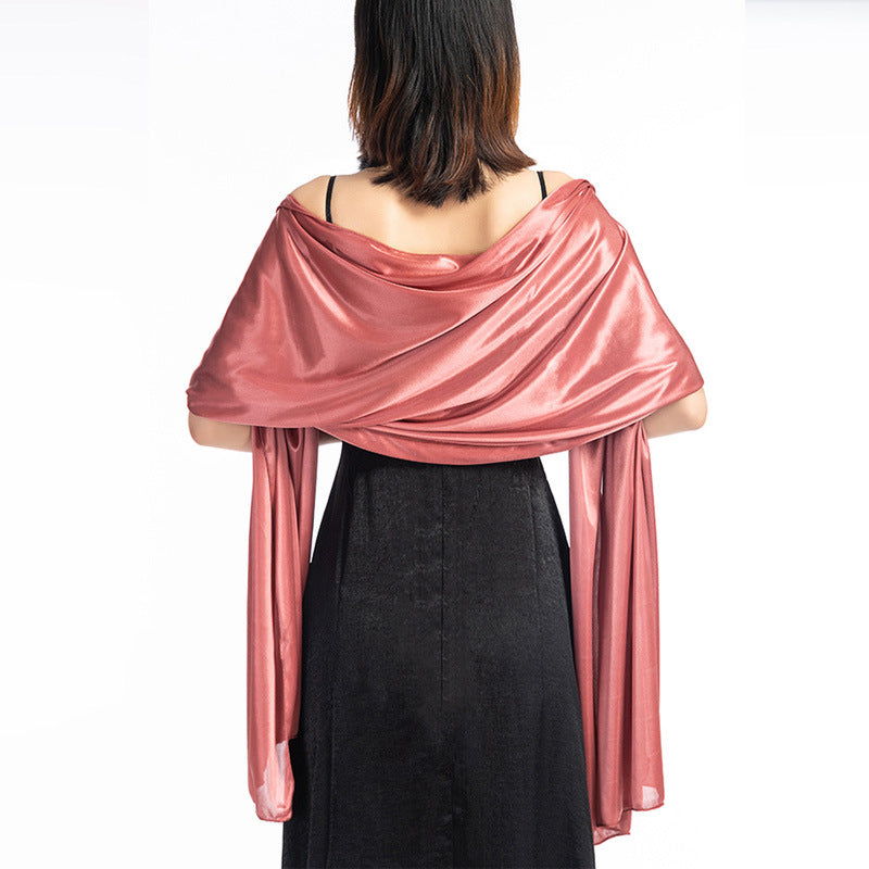 Women Shawl Evening Party Dress Shawl Scarf Dual Purpose